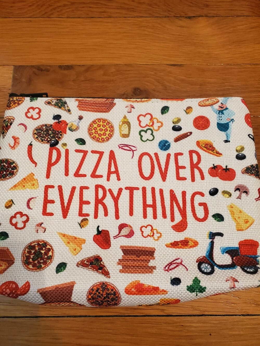 "Pizza Over Everything" Zipper Pouch Bag - Picture 2 of 4